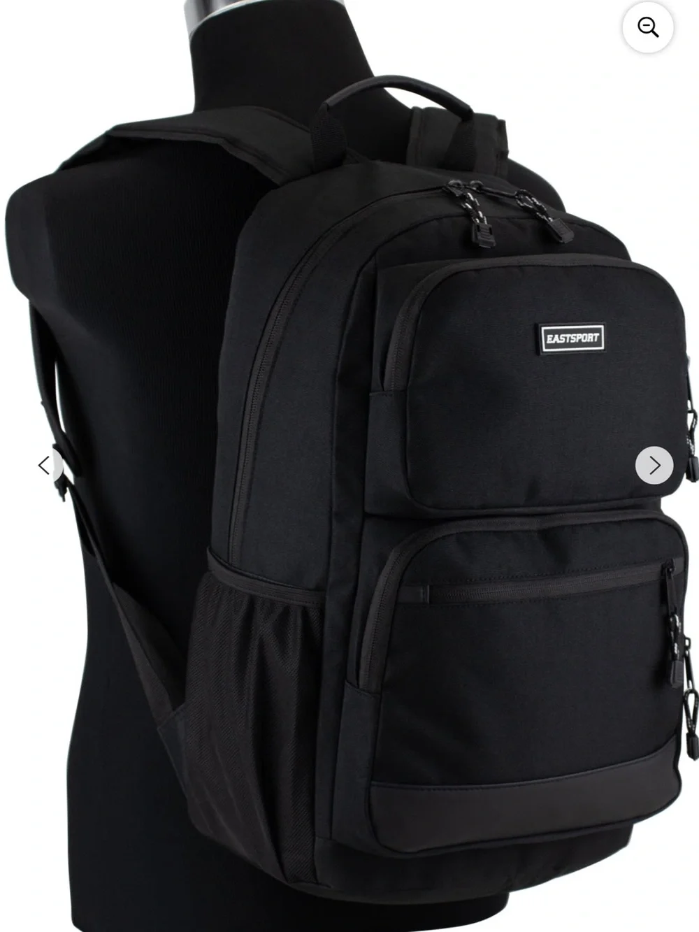 Eastsport Black Men's Backpack — Everyday Travel & Tech Carry